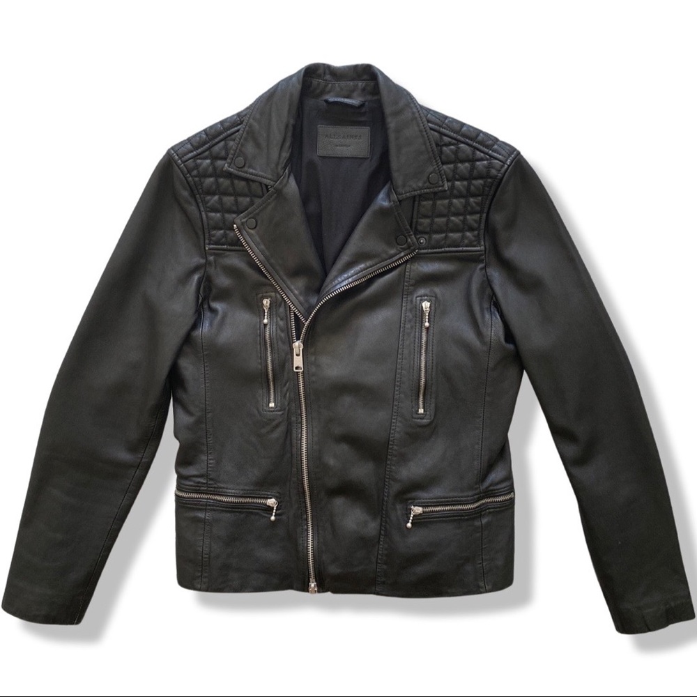 All Saints Black Leather Jacket